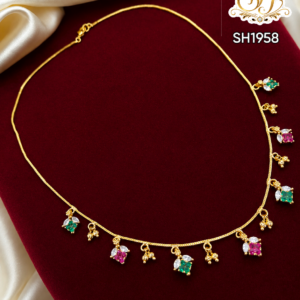 Multicolor stone necklace
