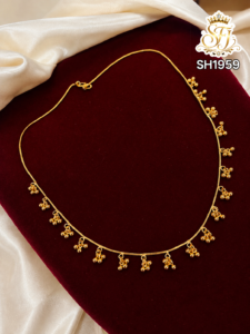 Gold beads short chain