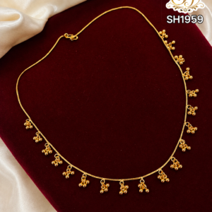Gold beads short chain