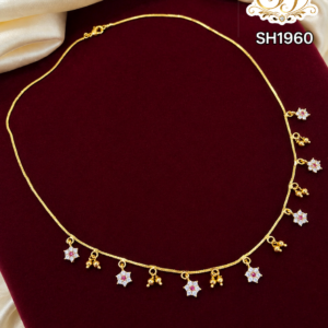 Stylish star short chain with beads