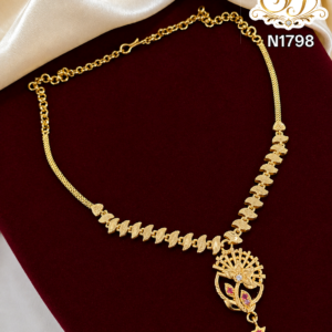 Floral stone deisgner pendent necklace