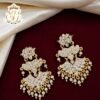 PREMIUM WHITE STONE LAYER IMPONE EARRINGS