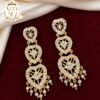 PREMIUM THREE LAYER WHITE STONE EARING