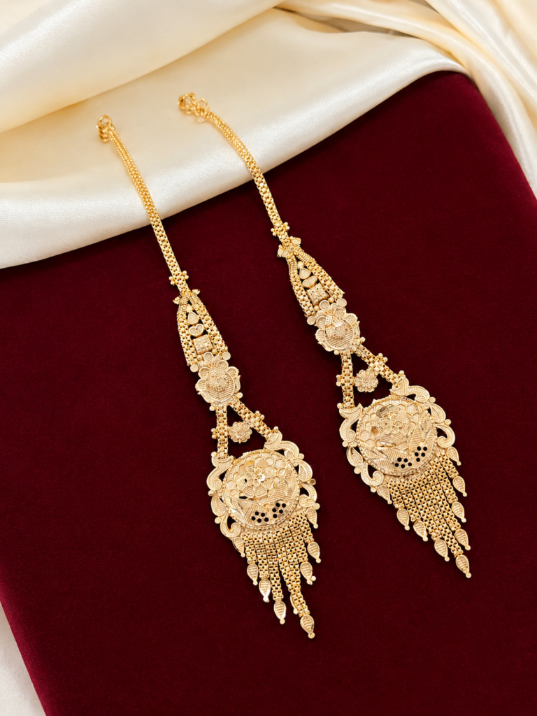 Long bridal earrings
