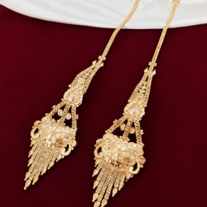 Long bridal earrings with maatal