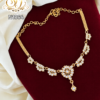 Full white stone necklace 2