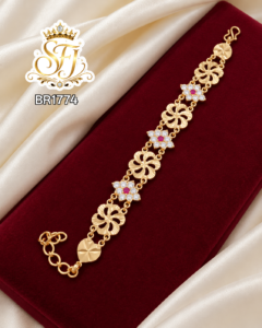 Premium stone floral bracelet