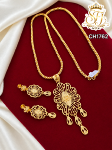 Floral pendent chain set