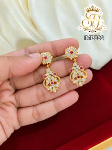 Impone stone drop earrings