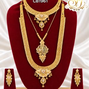 Tri color mix bridal set