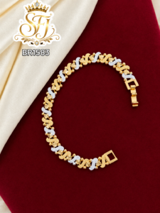 Designer Two Tone Gold Covering Bracelet