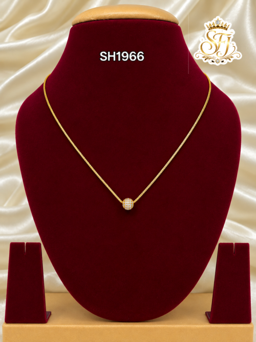 White stone ball chain 1