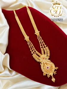 Traditional Floral Design Gold Look Haram