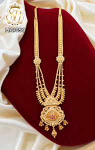 Traditional Gold Look Pendant Haram