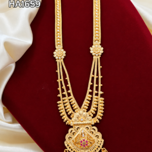 Traditional Gold Look Pendant Haram