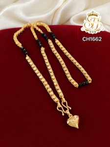 Traditional black beads chain with pendent
