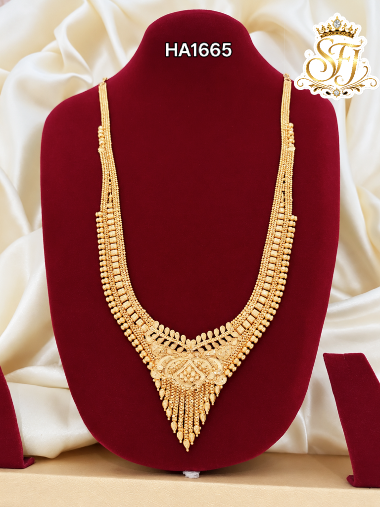Traditional Gold Covering Bridal haram| South Indian Jewellery