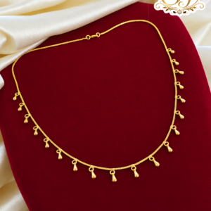 Gold Covering Drop Chain for Women | Traditional Gold Look Necklace