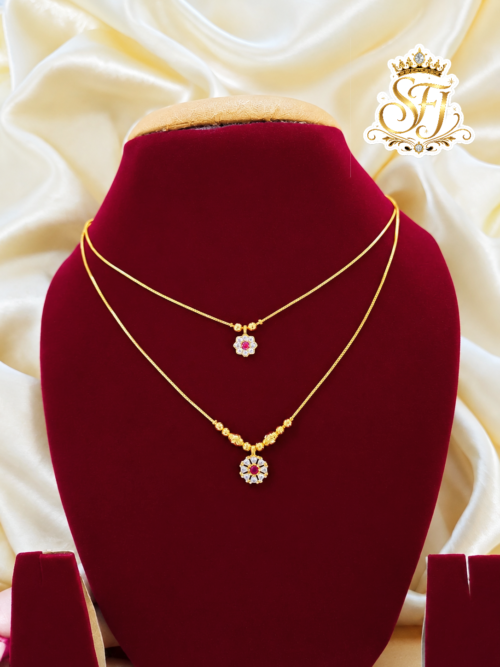 Elegant double layer short chain 1