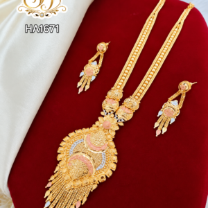 Premium one gram gold plated heavy middle haram