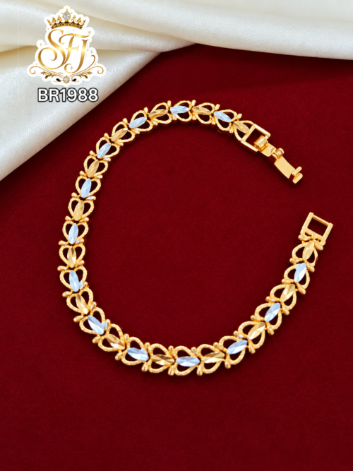 Two Tone Gold Covering Designer Bracelet 1