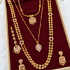 Traditional impone stone Bridal Combo Jewellery 1