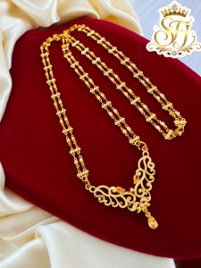 Double Layer Gold Finish Designer chain