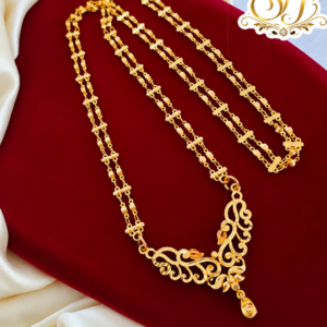 Double Layer Gold Finish Designer chain