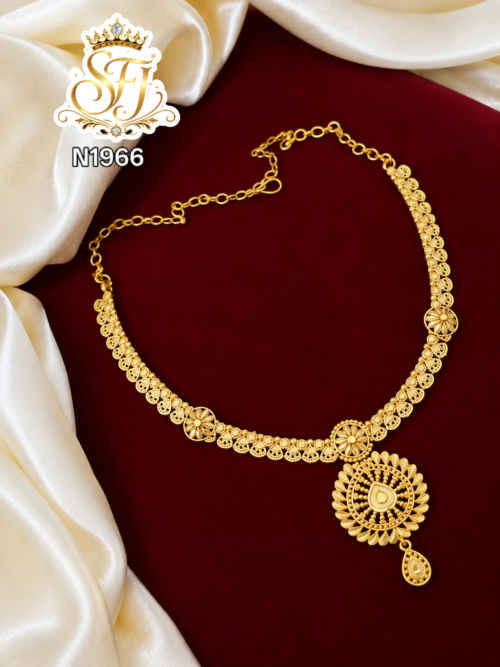 One gram gold plated necklace with traditional look 1