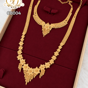Traditional floral necklace haram combo set