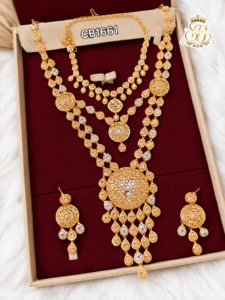 Gold plated turkish bridal combo