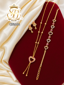 Heart pendent combo set
