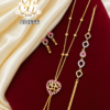 Multi Heart Design Ruby Stone Gold Covering Combo Set – CB1666 1