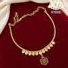 Gold Look Ruby Flower Pendant Necklace – N1968 1