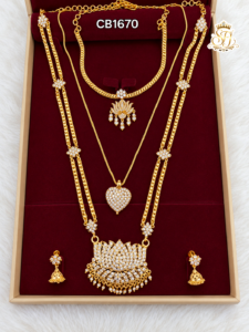 Lotus combo jewellery set