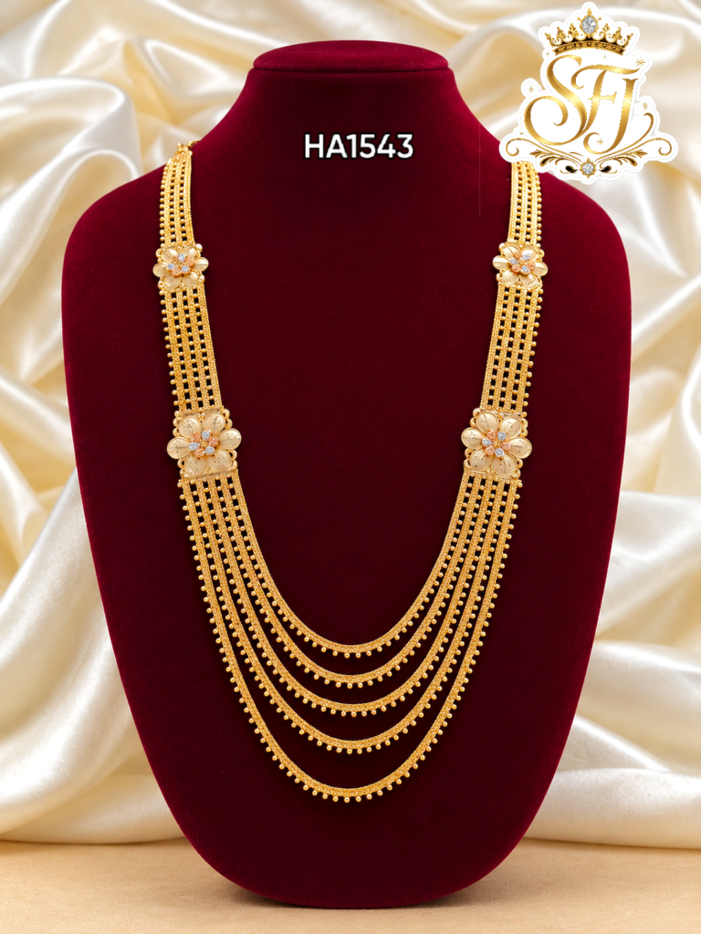 5 layer floral gold plated haram